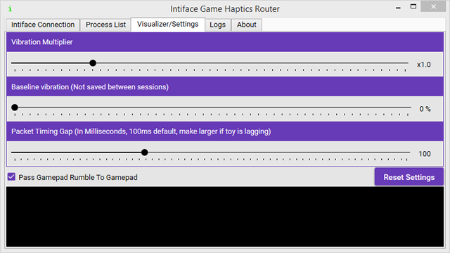 Intiface Game Haptics Router Vizualizer