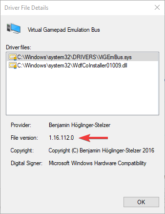 ViGEm Gamepad Emulation Bus Driver