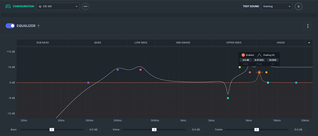 Game equalizer in Sonar